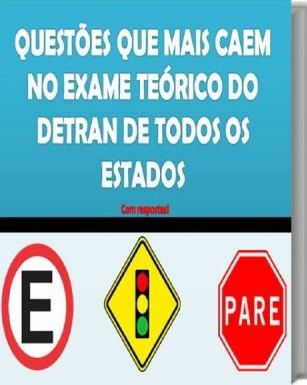 # PREPARATÓRIO - Simulado com respostas do exame teórico do DETRAN